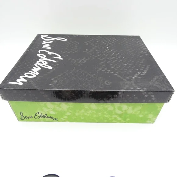 Sam Edelman Audrey Black Suede Ankle Strap Stiletto Heels Size 6.5 M E1025L1001 - Picture 6 of 7